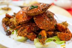 sri lankan crab curry ශ්‍රී ලාංකික කළු ඌරු මස් කරිය இலங்கை நண்டு கறி